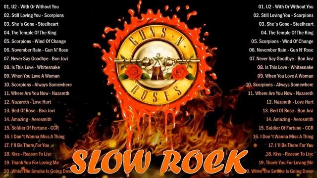 Медленная рок-песня о любви без остановки 70-х, 80-х, 90-х годов