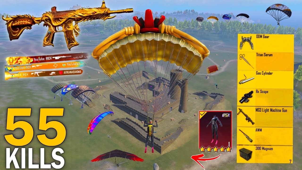 Ого!😍 НОВЫЙ ЛУЧШИЙ ГЕЙМПЛЕЙ ДОБЫЧИ с p90+Famas+Groza🔥Pubg Mobile