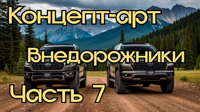 Автомобили. Концепт-арт внедорожники. Часть 7. Нейросеть.