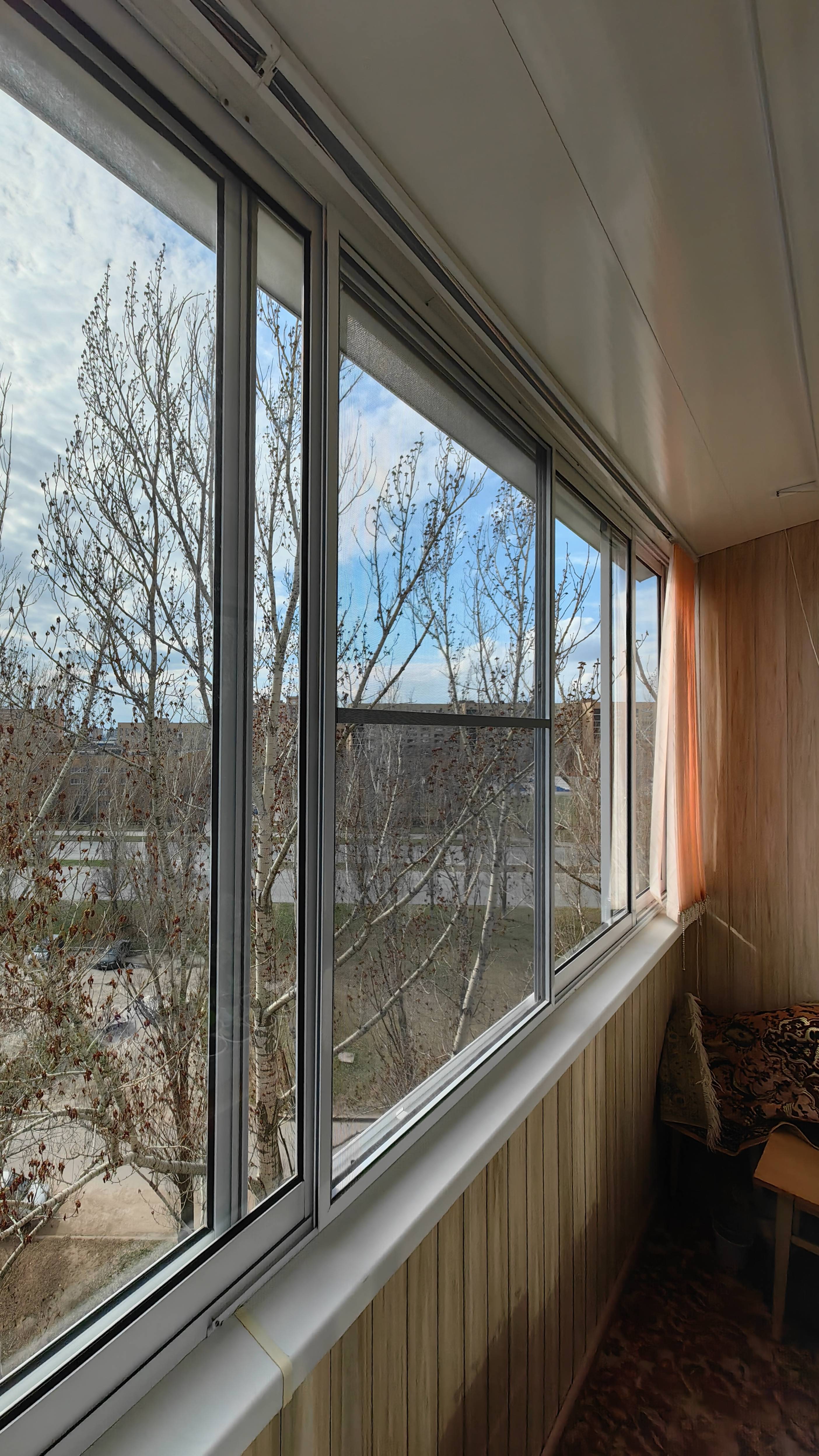 Москитная сетка на алюминиевые раздвижные окна