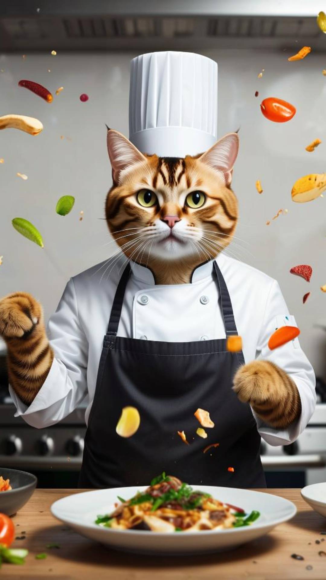 Кот-повар: Кулинарный провал или шедевр? 😹🍳