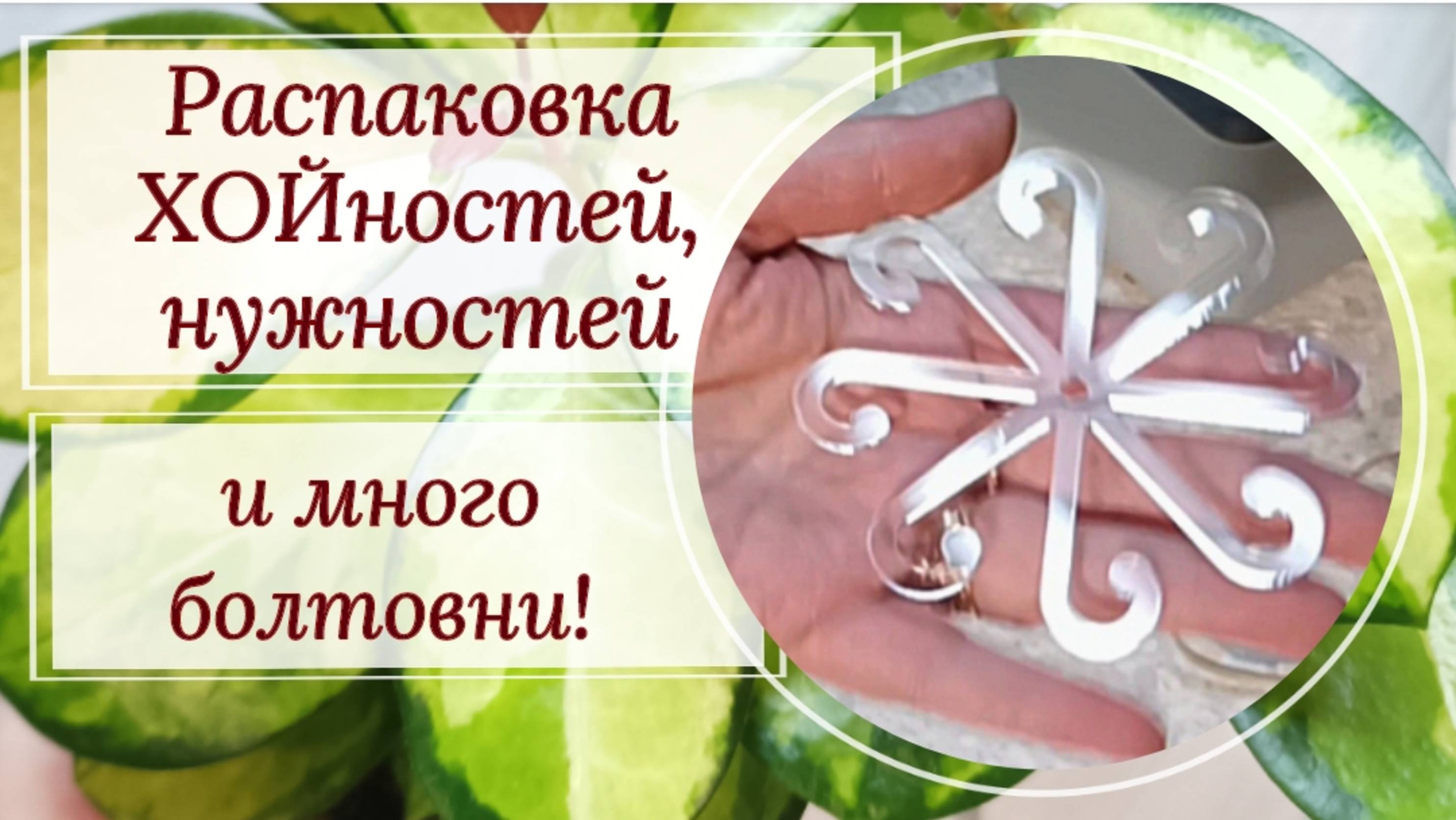 Распаковка ХОЙ, новых опор (поддержки для листьев) и много болтовни.