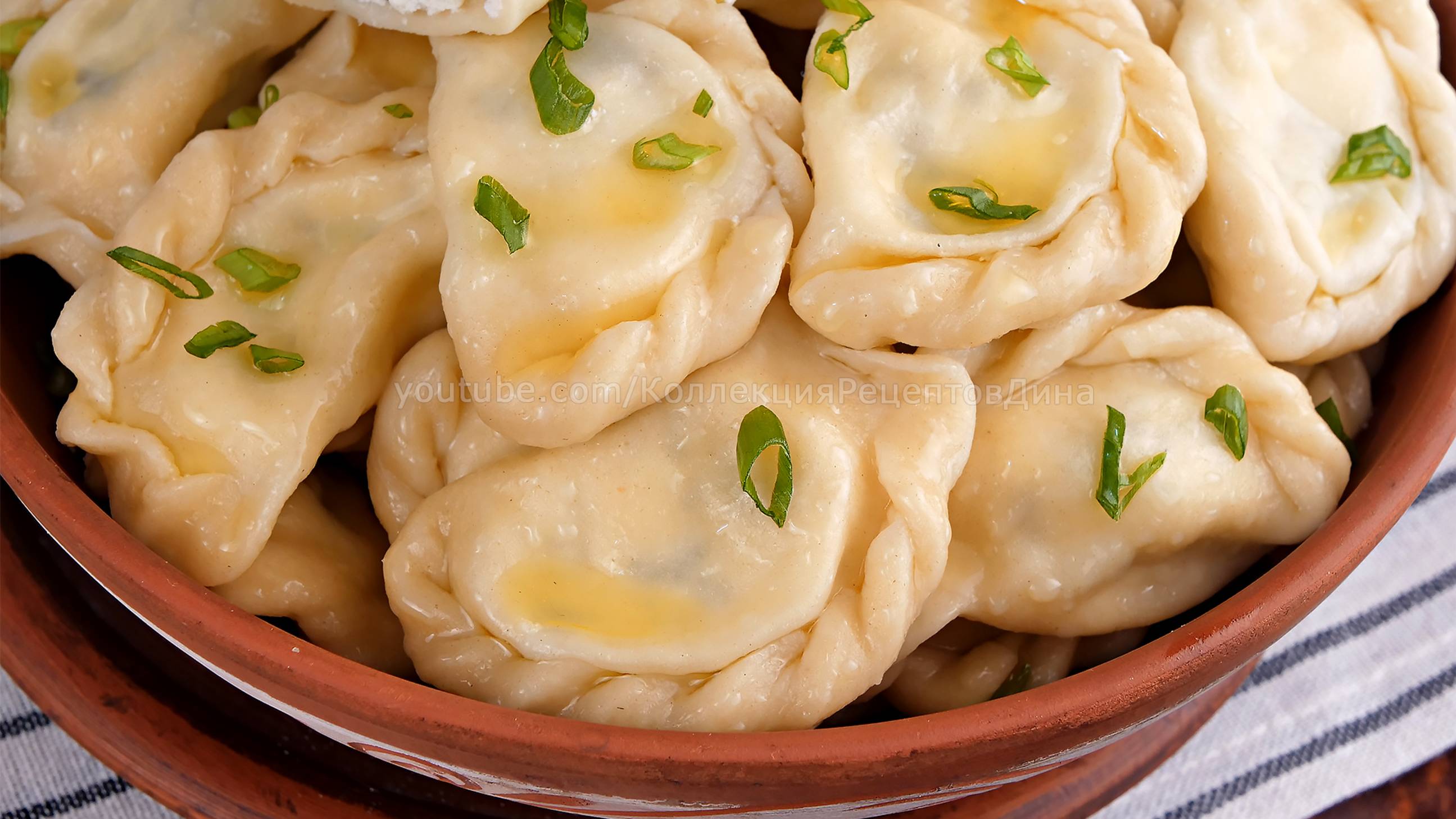 🥟🥬Вареники с соленым Творогом и Зеленым луком 🥟🥬 Рецепт Удачного Теста для Вареников и Пельменей