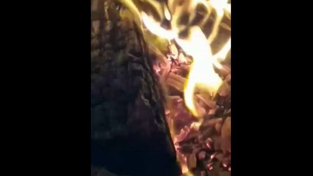 Посидим Возле Огня Тихо и Спокойно Треск Огня и где то птички поют