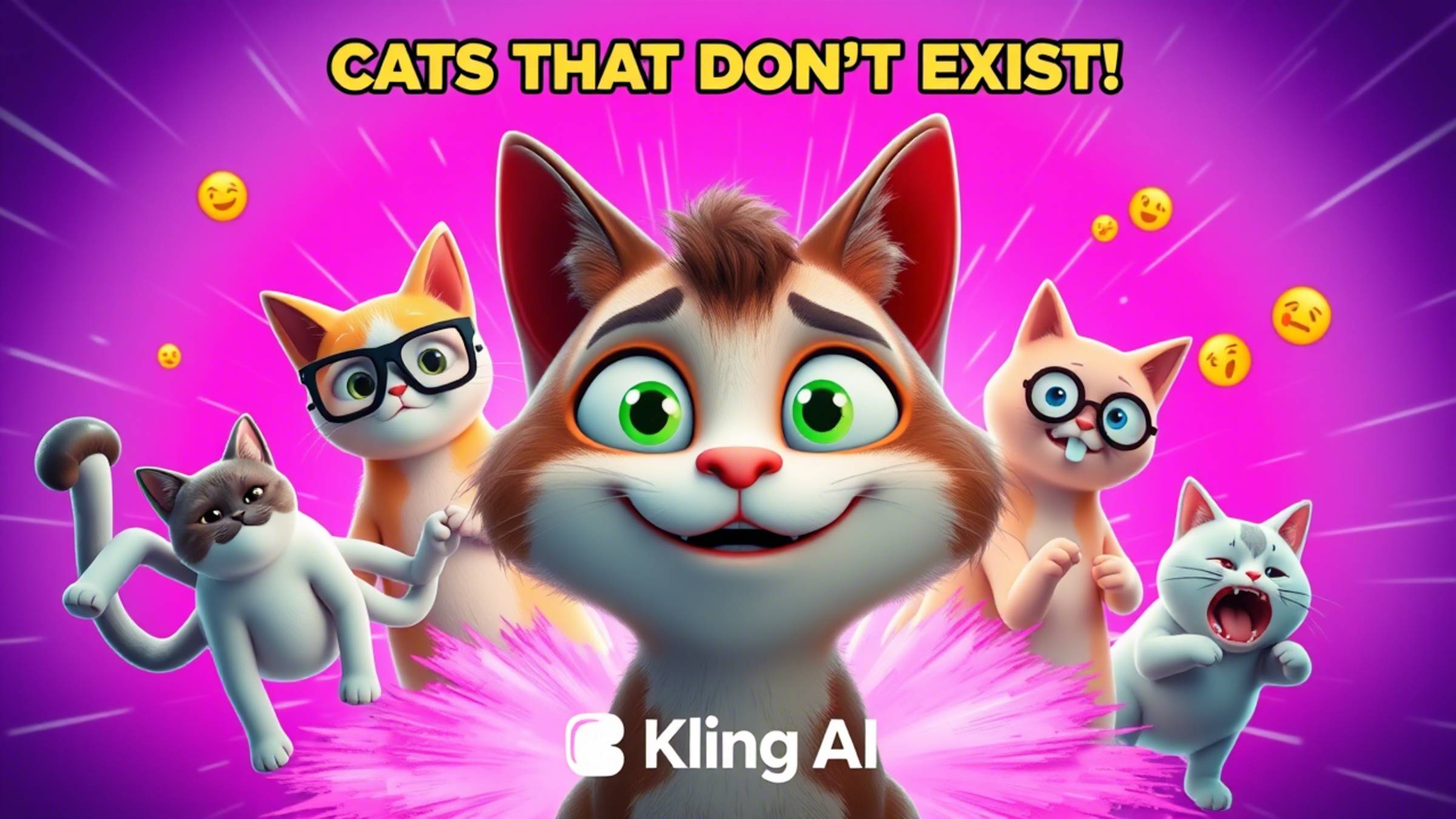 Котики, которых не существует! 😹 Нарезка AI-безумия от Kling AI
