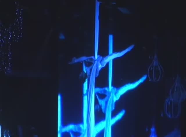 Воздушная гимнастка Любовь Соколова - клубная работа ("Arena Moscow" и "A2")