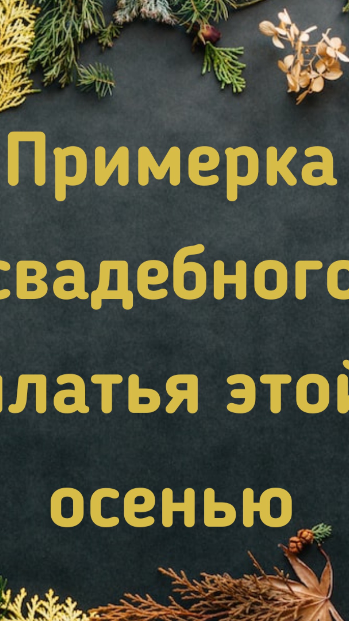 Примерка свадебного платья