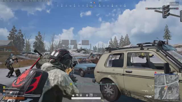 PUBG Эпичная битва на дороге ПАБГ #топыкатегорий  #топмузыка #полныйлутнегарантияпобеды #catalog72