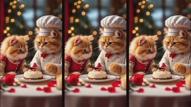 Кулинарные коты в AI-приключениях! Готовят, путешествуют и обжираются 😹🍣✈️