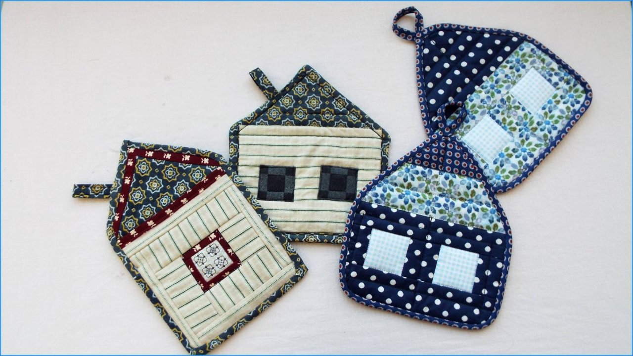 Новинка! Мастер класс как сшить красивые домики. Уют на кухне, прихватки.