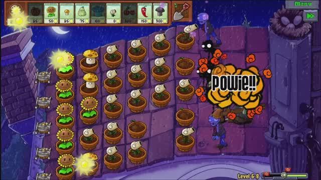 Plants vs. Zombies(PC) «Guardian's Take» ночная крыша часть 2 (6-5 приключения) финал?!