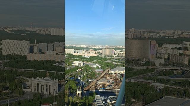 Большое колесо Москвы. Аттракцион.Вднх.