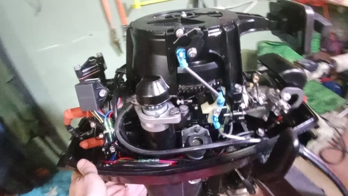 установка стартера на лодочный мотор