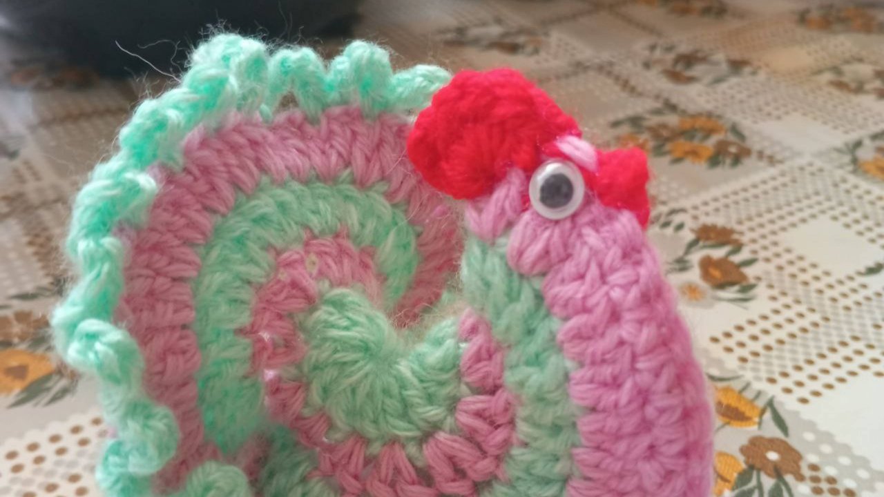 МК Пасхальная курочка крючком часть 1