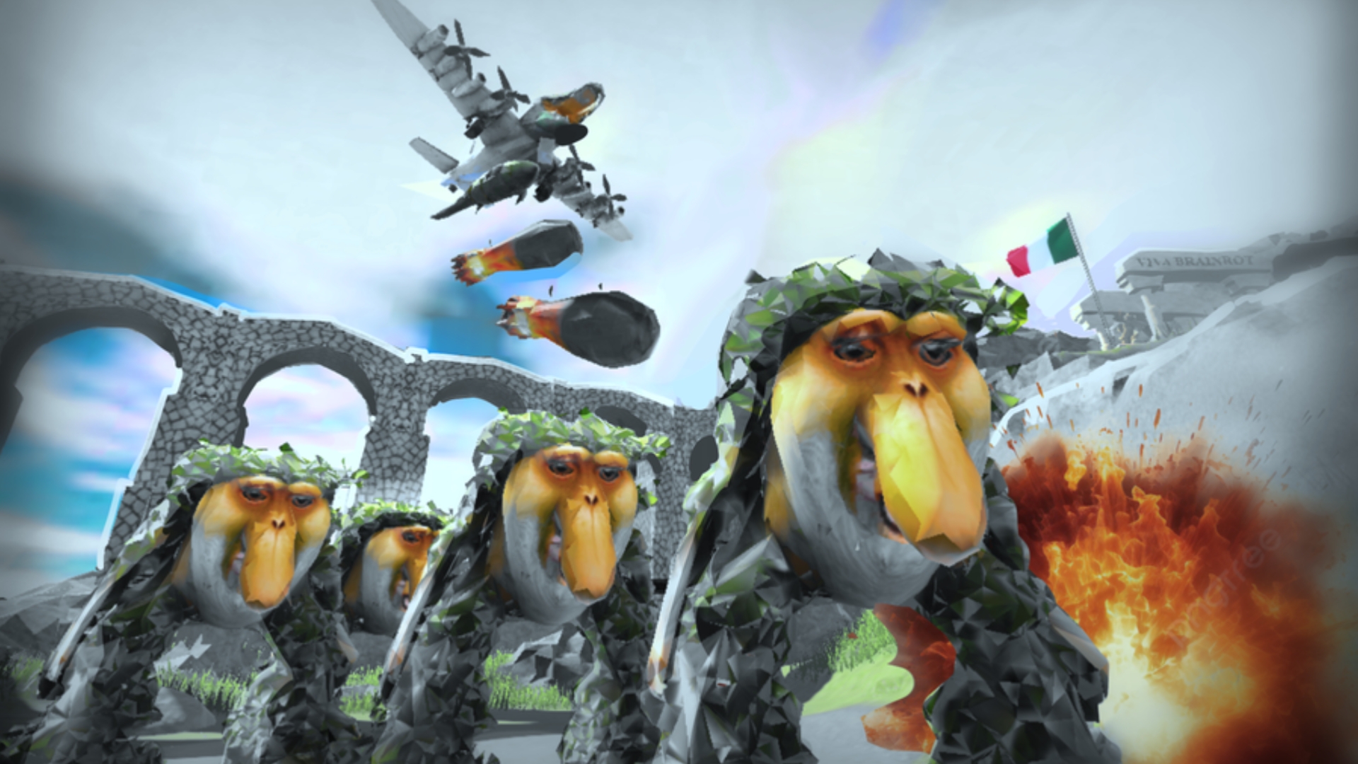 Roblox Сумасшедший режим про итальянские МЕМЫ