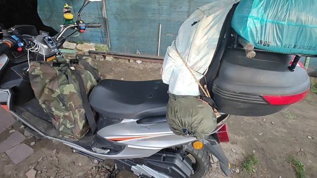 скутер ГЭЛАКСИ..Упаковался для дальняка..