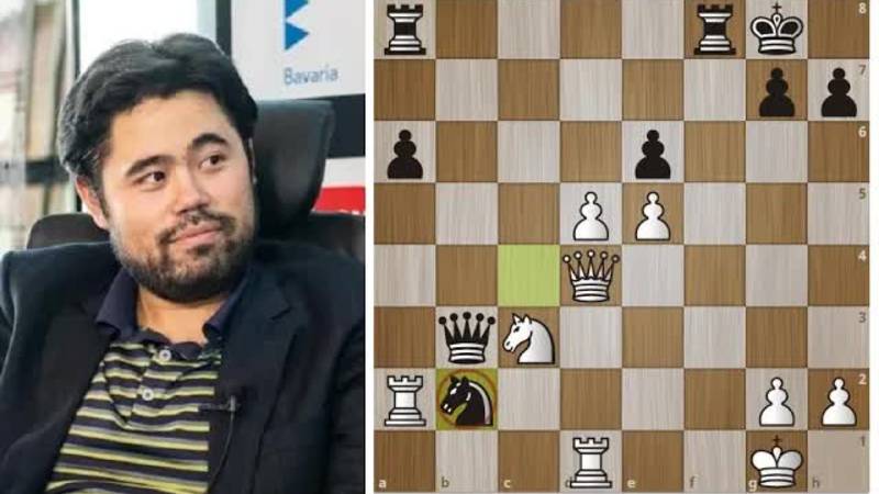 Хикару Накамура КРАСИВО использует промах КАРЛСЕНА! Шахматы.