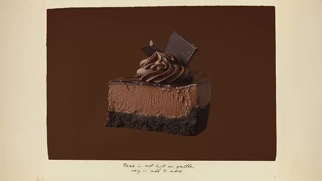 Торт из темного шоколада.