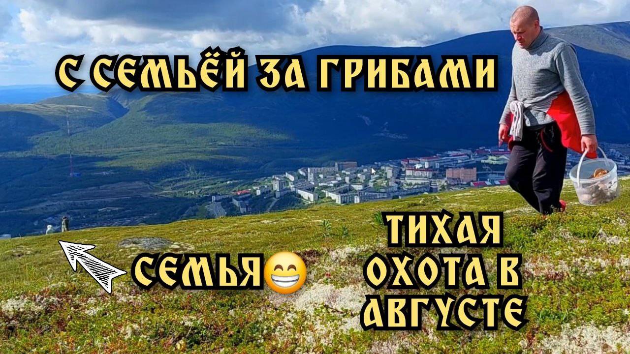 Тихая охота.Хибины. Горы.За грибами на гору с семьёй.