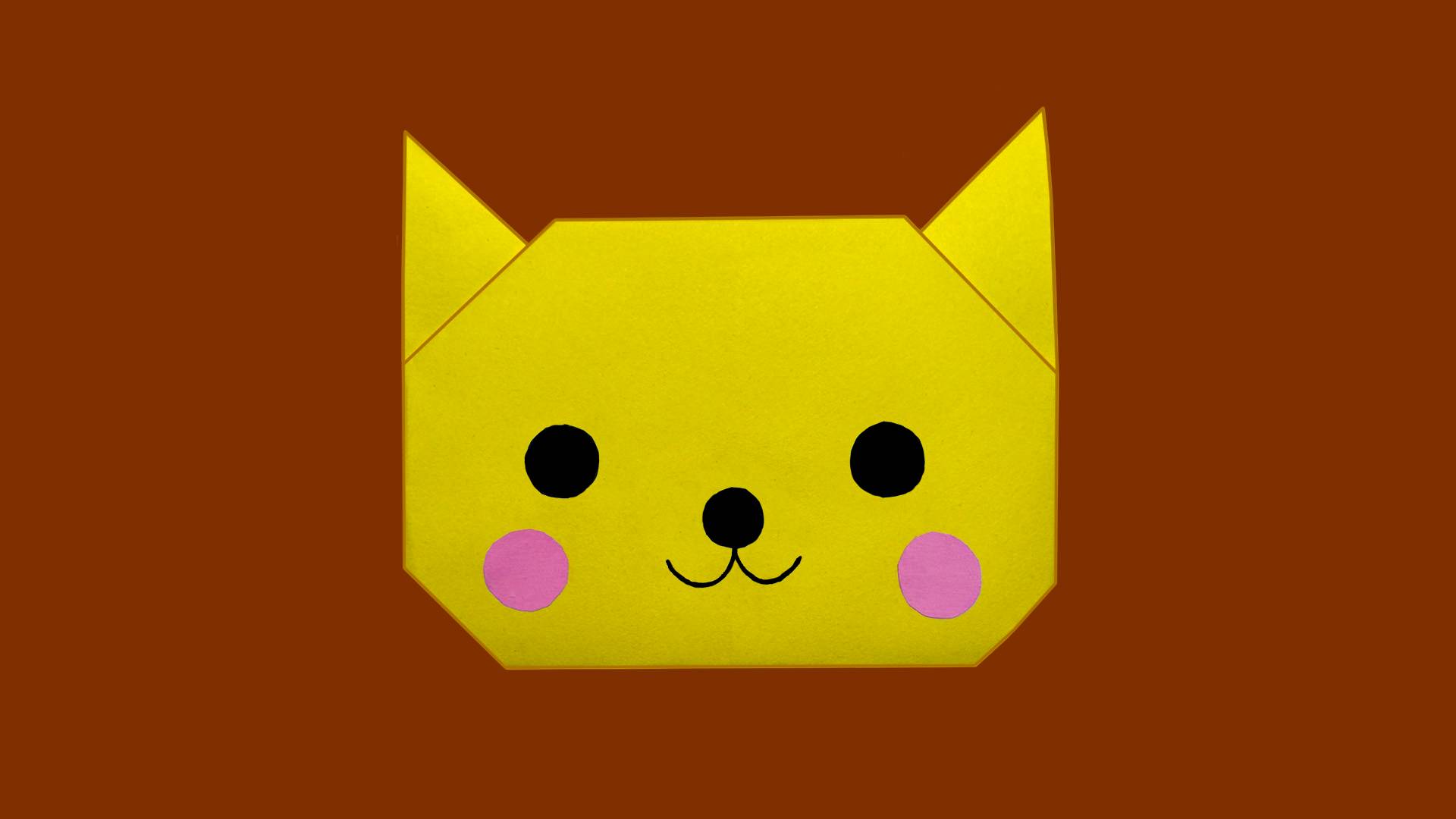 Котик из бумаги. Поделки для детей из бумаги. Как сделать кота из бумаги. Котик оригами