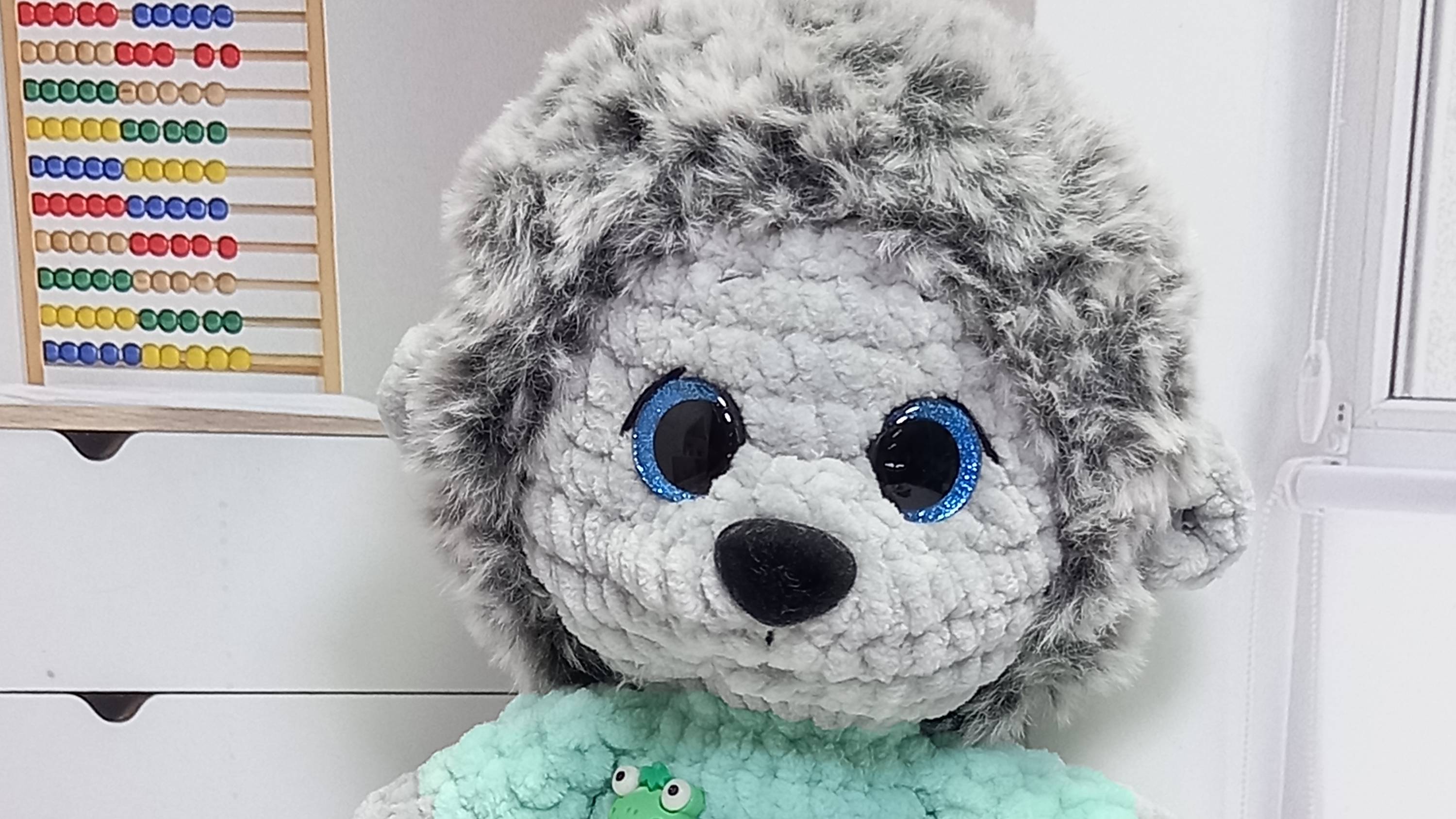 25.05.25 Отчет в марафоне "Вязание это серьезно "  21 недели. Ежик в мятном