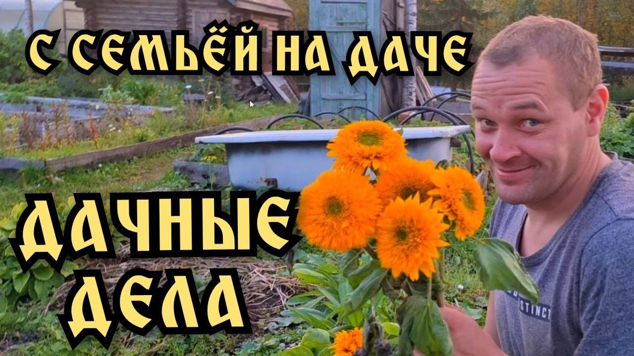 Дача. Работаем и отдыхаем на даче. Дачные дела. Сажаем клубнику. 1 ЧАСТЬ.