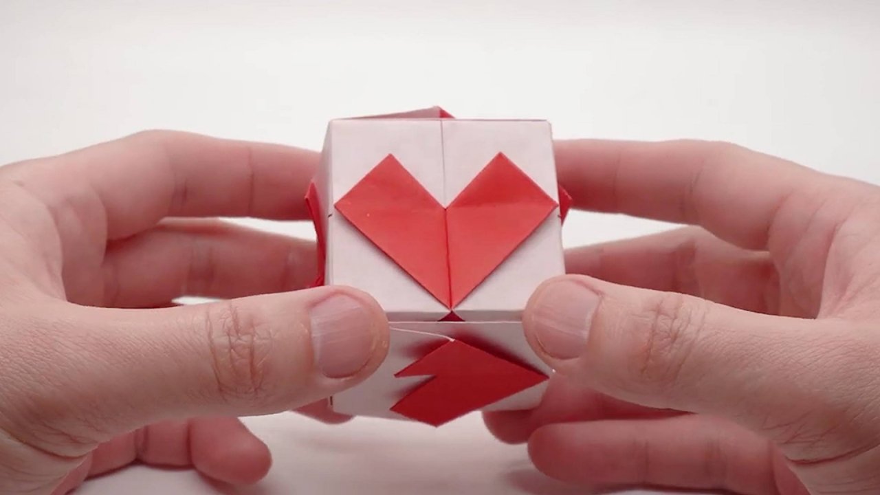 Коробочка с сердечками для любимых | Оригами поделки своими руками | DIY