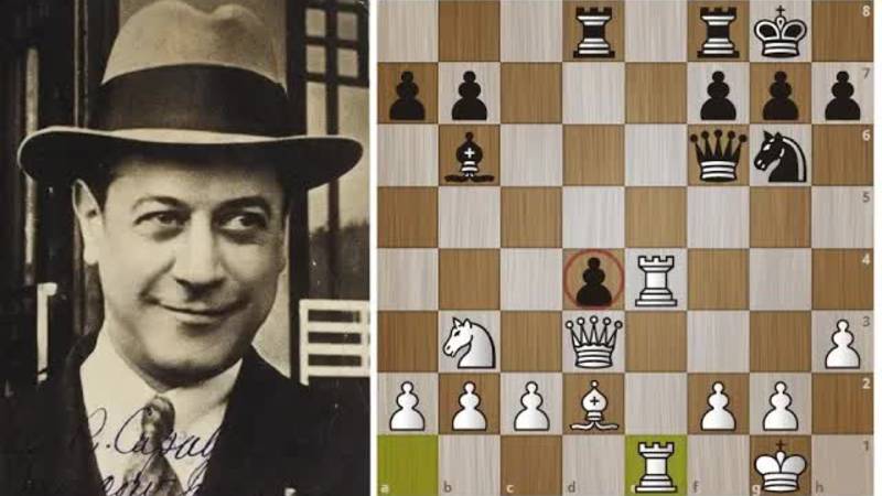 Хосе Рауль Капабланка ВИРТУОЗНО переигрывает Рубинштейна! Шахматы.