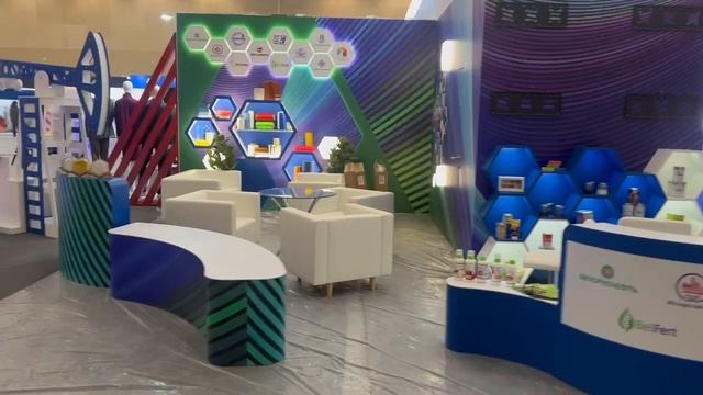 Небольшой обзор стенда с выставки компании "Белнефтехим" (Москва)