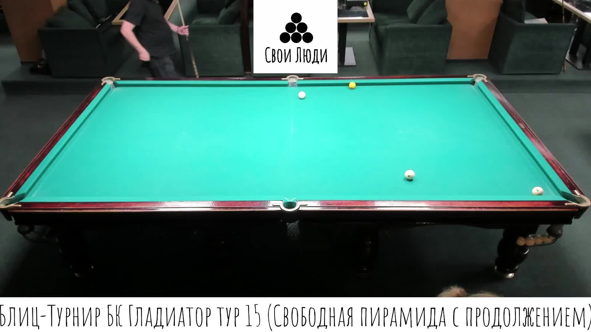 Блиц-Турнир БК Гладиатор тур 15 (Свободная пирамида с продолжением)