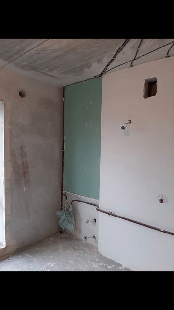 Ремонт кухни. Стена из гкл. Закладные для кухонного шкафа. Ремонт. Калининград. Холмогоровка.