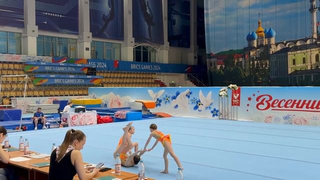 ЖГ 1 юношеский, Клименко Ксения-Белоусова Алиса -Бюйюктузджу Эрика-Шениз, Комбинированное упражнение