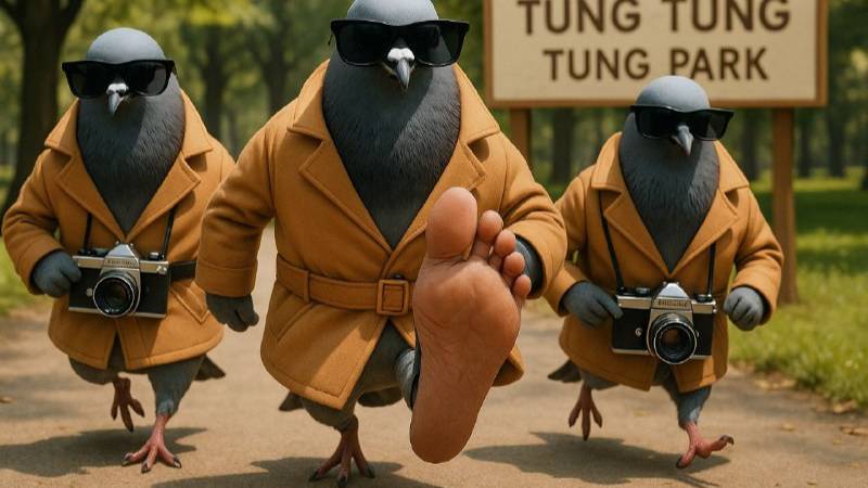 БРАТ ШПИОНИРО ГОЛУБИНО??? Сбегаю из парка тун тун