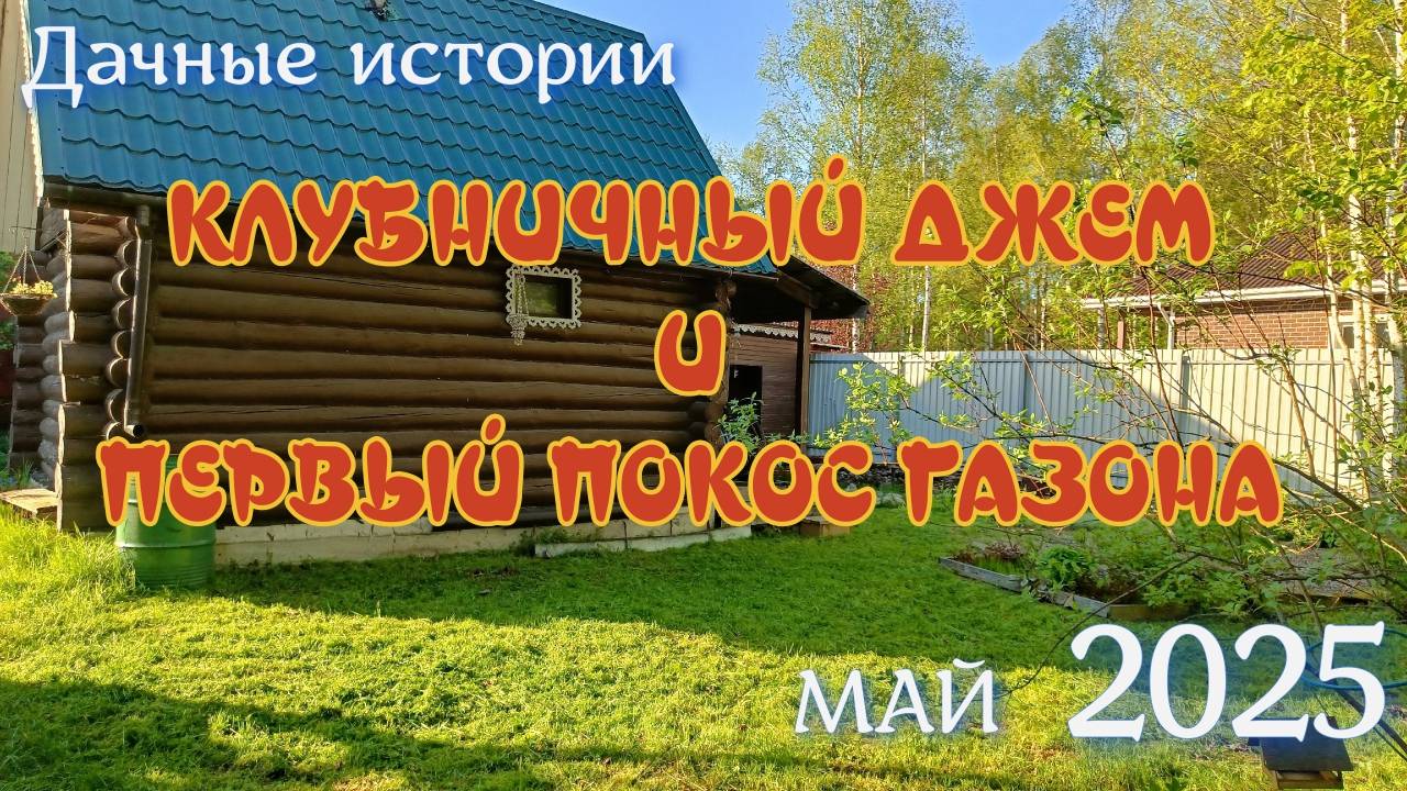 Дачные истории: Клубничный джем | Первый покос газона | Май 2025