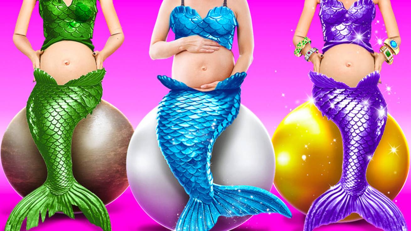 🤰Русалка беременна! 😮 Безумные трюки и советы для будущих мам