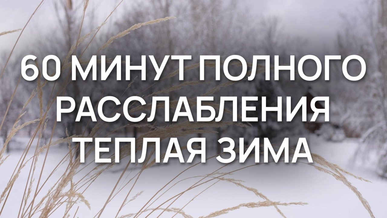 60 минут полного расслабления на 100 % | Теплая деревенская зима | Эмбиент асмр релакс 4K