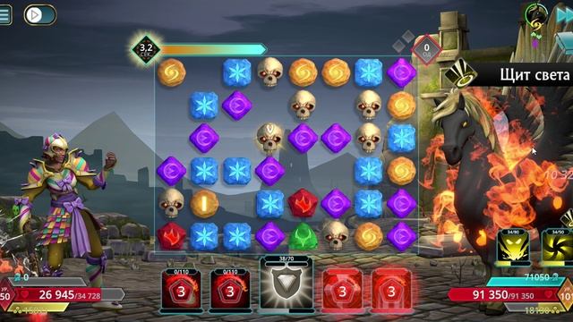 Puzzle Quest 3 - Dok vs Пегас [Ур.101] 🐎