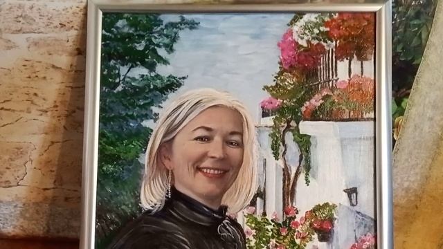 Картина. Портрет по фото. Заказать. Современный стиль. Портрет молодой женщины. Краски. Доставка РФ