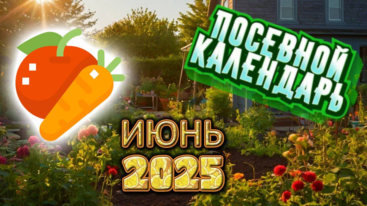 ЛУННЫЙ ПОСЕВНОЙ КАЛЕНДАРЬ ИЮНЬ 2025. Лучшие дни для посадки