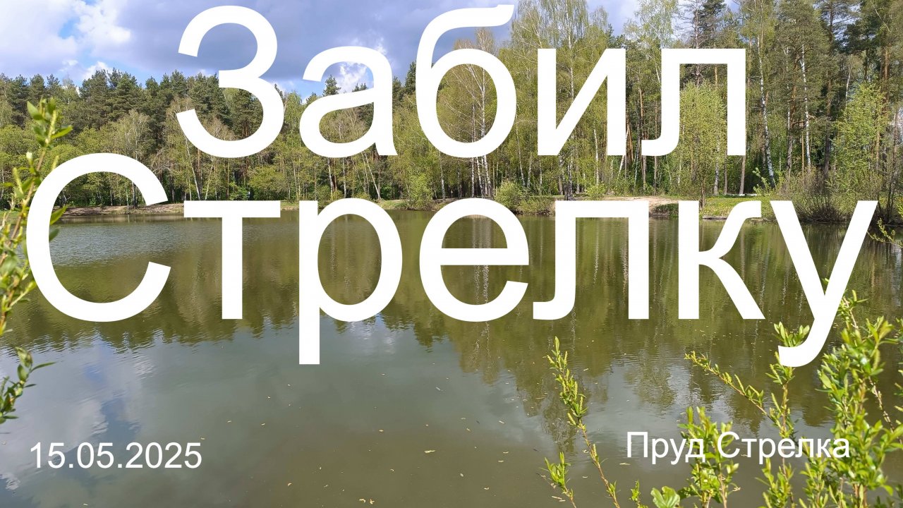 Забил Стрелку. 15.05.2025. пруд Стрелка. г. Раменское