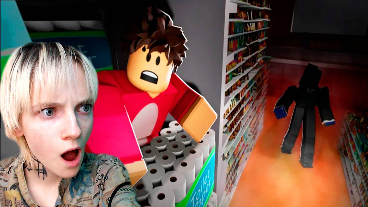 ВЫЖИВАЕМ НОЧЬЮ В МАГАЗИНЕ В РОБЛОКС