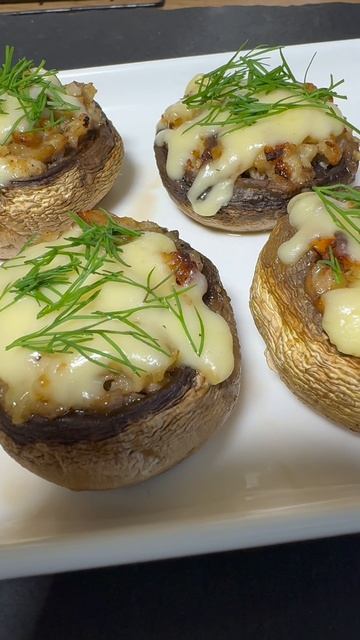 Грибы шампиньоны в духовке