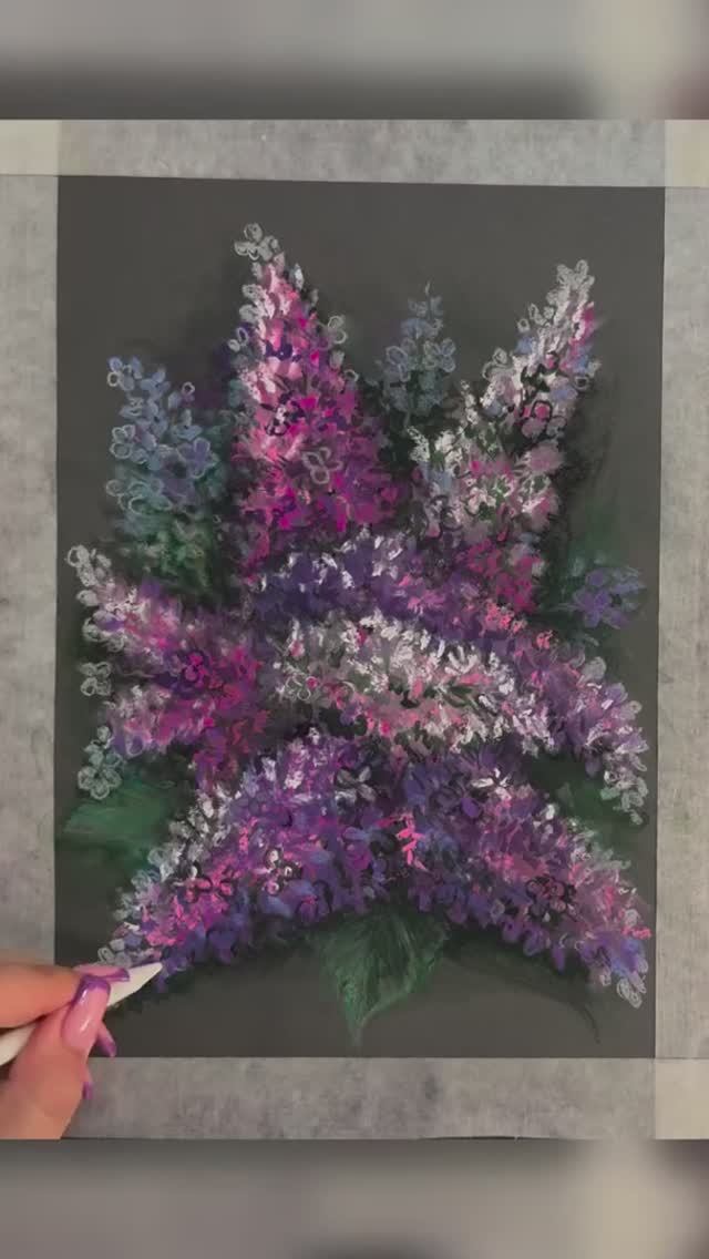 Нарисуем вместе #сиреньпастелью   🩷 Полное видео по ссылке в описании