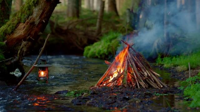 🔥 Костер у реки