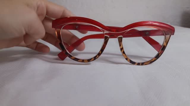 Имиджевые очки - кошачий глаз с антибликовым покрытием