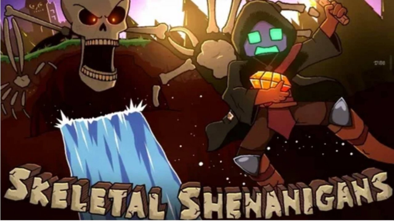 SKELETAL SHENANIGANS полное прохождение в геометри деш