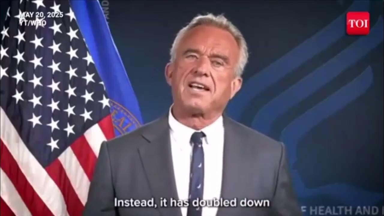 РОБЕРТ КЕННЕДИ  -  О ВЫХОДЕ США ИЗ ВСЕМИРНОЙ ОРГАНИЗАЦИИ ЗДРАВОЗАХОРОНЕНИЯ.