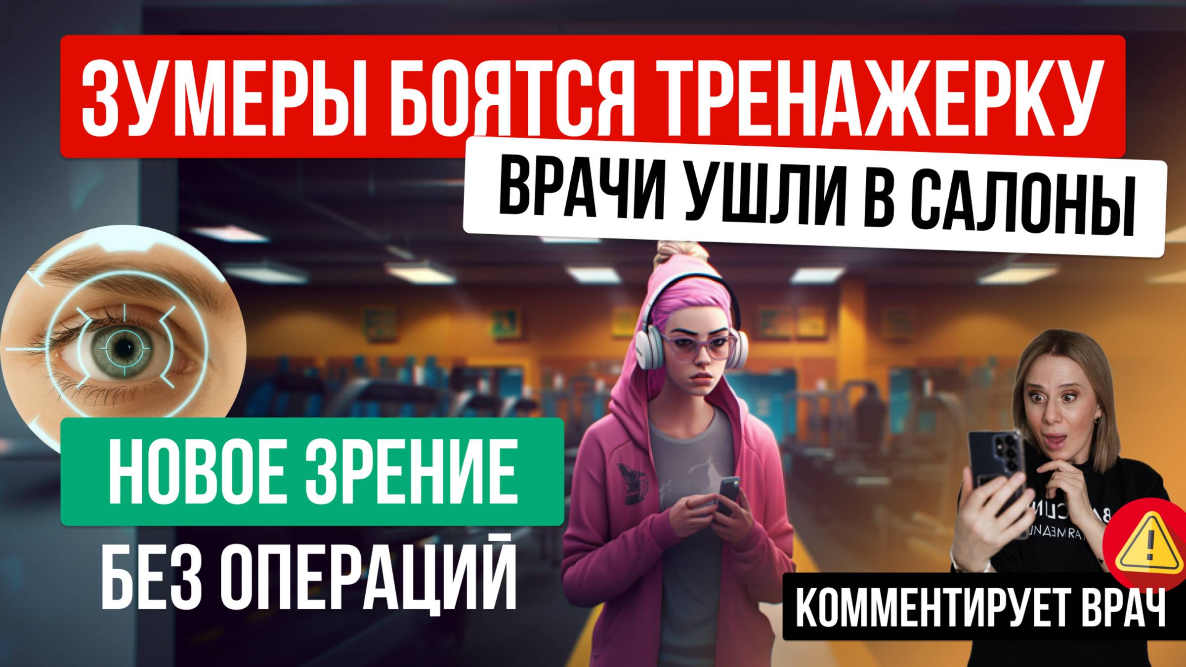 Страх зала у зумеров, отпуск для секса и запрет на курение в квартире |Самые Здоровые Новости #7
