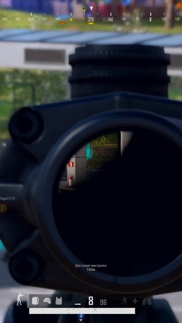 ВАНШОТ в ПОЛЁТЕ в PUBG