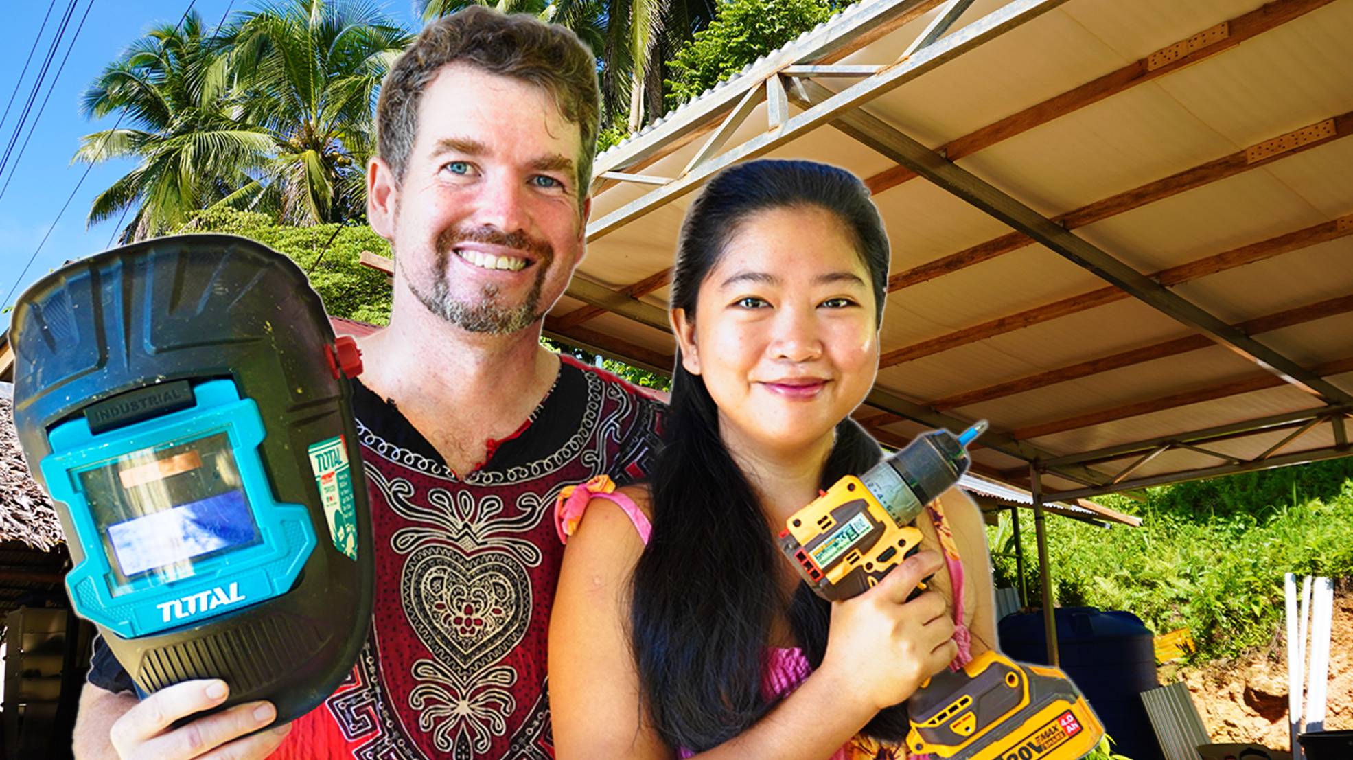 СТРОИМ ГАРАЖ-МАСТЕРСКУЮ НА ФИЛИППИНАХ / ЖИЗНЬ НА ОСТРОВЕ